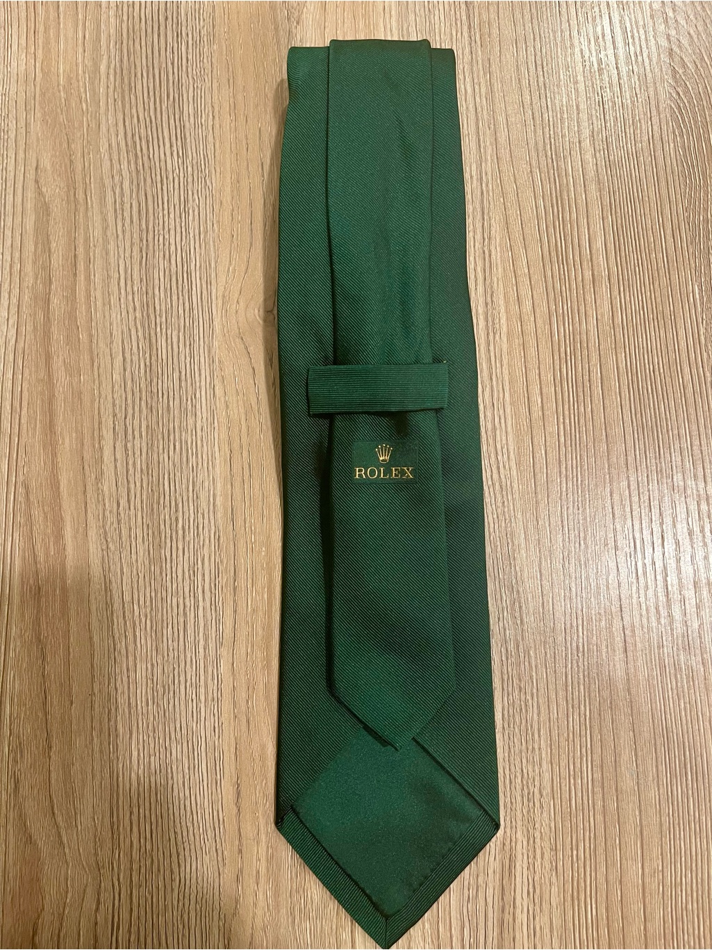 Rolex Tie Beautiful Solid Rolex Green With Single Gold Crown 100 Silk Rolex Tie Beautiful Solid Rolex Green With Single Gold Crown 100 Silk